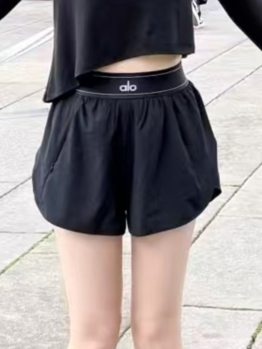 🦸‍ALO Yoga Match Point Short,Relaxed Fit,Black,Athleisure,Versatile,NWT🥰